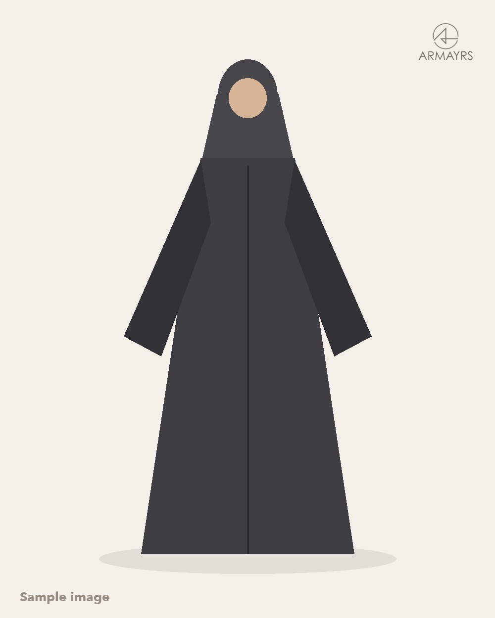Armayrs Abaya Charcoal (sample image)