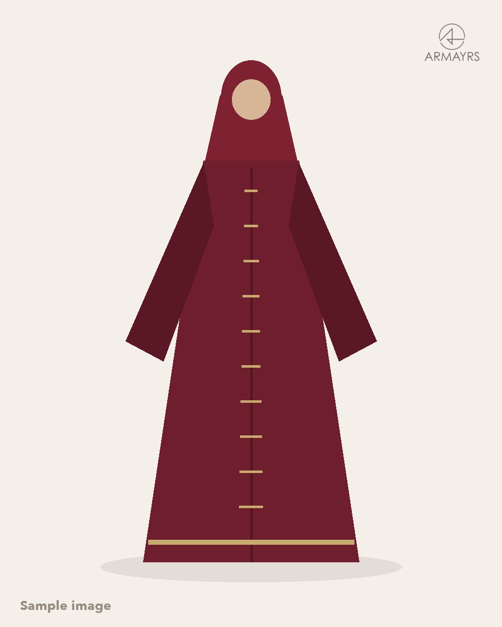 Armayrs Embroidered Maroon (sample image)